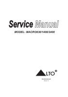 Alto Macro-1400 - Service Manual